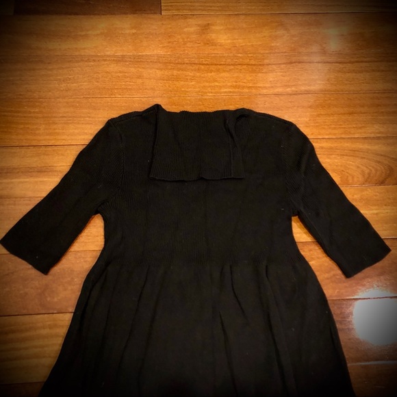 Empire Waist Cotton Knit Tunic Top / Sweater - Picture 3 of 3